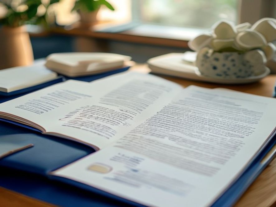 Learning materials and resources for nutrition education laid out on a table